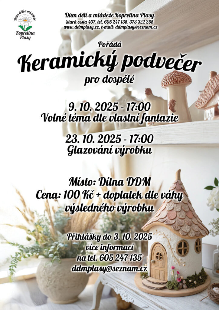 Keramický podvečer pro dospělé